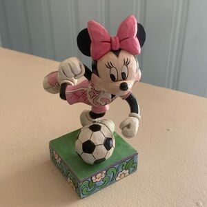 *RARE* Disney Traditions Enesco Minnie Mouse “Goal!” Figurine